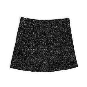 Mango Black Sparkle Mini Skirt